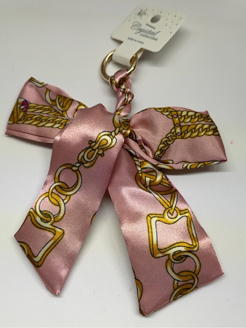Pink Bow Keychain